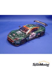 Model Factory Hiro: Car scale model kit 1/24 scale - Aston Martin DBR9 sponsored by Gulf #007, 009 - 24 Hours Le Mans 2006
