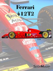 Model Factory Hiro: Car scale model kit 1/20 scale - Ferrari 412T2 Scuderia Ferrari Team sponsored by Marlboro #27, 28 - Jean Alesi (FR), Gerhard Berger (AT) - Canadian Formula 1 Grand Prix 1994