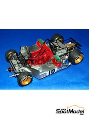 Model Factory Hiro: Car scale model kit 1/24 scale - Ferrari 312PB  #3 - Targa Florio 1972 - photo-etched parts, resin parts, rubber parts, seatbelt fabric, turned metal parts, water slide decals, white metal parts, other materials, assembly instructions and painting instructions
