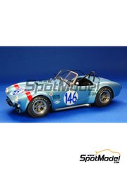 Model Factory Hiro: Car scale model kit 1/24 scale - 289 Cobra - N�rburgring 1000 Kilometres, 12 Hours Sebring 1964