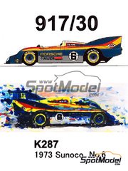 Model Factory Hiro: Car scale model kit 1/24 scale - Porsche 917/30 Penske Team sponsored by Sunoco #6 - Mark Donohue (US) - Can-Am Canadian-American Challenge Cup 1973