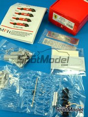 Model Factory Hiro: Car scale model kit 1/43 scale - Ferrari 312 F1 #18, 20, 3, 8 - Lorenzo Bandini (IT), Chris Amon (NZ) - Belgian Formula 1 Grand Prix, Dutch Formula 1 Grand Prix 1967 - Multimaterial kit