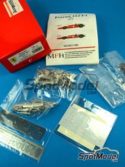 Model Factory Hiro: Car scale model kit 1/43 scale - Ferrari 312 F1 #2, 9 - Chris Amon (NZ) - Italian Formula 1 Grand Prix, USA - United States of America Formula 1 Grand Prix 1967 - Multimaterial kit