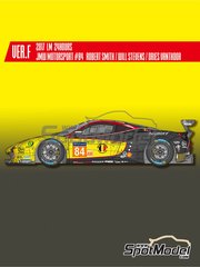 Model Factory Hiro: Car scale model kit 1/24 scale - Ferrari 488 GTE JMW Motorsport Team #84 - Robert Smith (GB) + William Stevens (GB) + Dries Vanthoor (BE) - 24 Hours Le Mans 2017 - photo-etched parts, resin parts, rubber parts, seatbelt fabric, water slide decals, white metal parts, assembly instructions and painting instructions