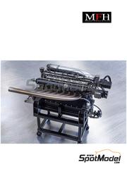Model Factory Hiro: Engine 1/12 scale - Alfa Romeo Tipo 158 - photo-etched parts, resin parts, white metal parts, other materials and assembly instructions image