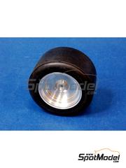 Model Factory Hiro: Rims 1/12 scale - Lotus Type 72D - Front rims 1973 - white metal parts - for Tamiya references TAM12013, BS1213 and TAM12046 - 2 units