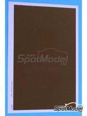 Model Factory Hiro: Calca de trama de fibra de carbono escala 1/12 - Fibra de carbono Dorada - Tipo 2 - calcas de agua