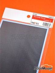 Model Factory Hiro: Carbon fiber decal 1/24 scale - Small carbon fiber pattern - paint masks