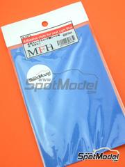 Model Factory Hiro: Material - Adhesive cloth for seat, Suede-like Light Blue 90mm x 150mm - other materials