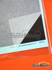 Model Factory Hiro: Calca de trama de fibra de carbono escala 1/24 - Fibra de carbono con trama de tipo 2 de tamao pequeo - calcas de agua