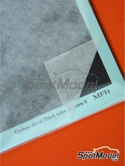 Model Factory Hiro: Calca de trama de fibra de carbono escala 1/24 - Fibra de carbono con trama gruesa de tipo 1 de tamao pequeo - calcas de agua