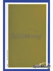 Model Factory Hiro: Calca de trama de kevlar escala 1/24 - Kevlar amarillo tipo 3 - calcas de agua