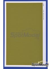 Model Factory Hiro: Kevlar fiber decal 1/12 scale - Yellow Kevlar Type 4 - water slide decals