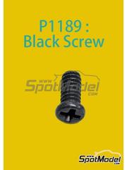 Model Factory Hiro: Fasteners - Black micro-screw - metal parts - 30 units