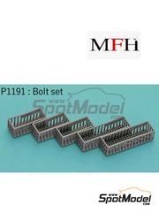 Model Factory Hiro: Detail - Hexagonal bolt set - 3D printed parts - 500 units