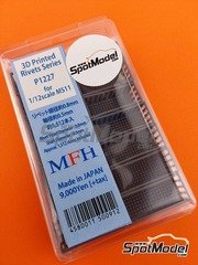 Model Factory Hiro: Rivets 1/12 scale - Matra MS11 - Rivets - 3D printed parts - for Model Factory Hiro references MFH-K843, K-843, MFH-K844, K-844, MFH-K845, K-845, MFH-K846 and K-846 - 1512 units