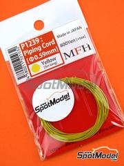 Model Factory Hiro: Piping cord - Piping cord 0.59mm 3 meters - Yellow - other materials