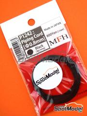 Model Factory Hiro: Piping cord - Piping cord 0.8mm 3 meters - Black - other materials