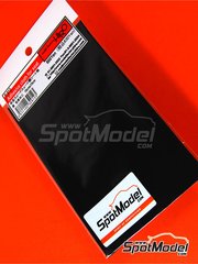 Model Factory Hiro: Material - Adhesive cloth for seat, Suede-like Black color 90mm x 150mm - other materials