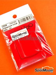 Model Factory Hiro: Piping cord - Red wire 0,28 mm diameter and 3 meters long