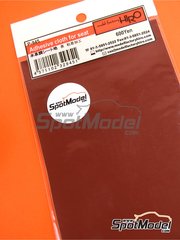 Model Factory Hiro P921: Detail - Adhesive cloth for seat, Leather-like  Ocher 90mm x 150mm (ref. MFH-P921)