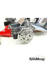Model Factory Hiro: Rims 1/20 scale - Dummy Wheel - Type Ferrari 70's - white metal parts