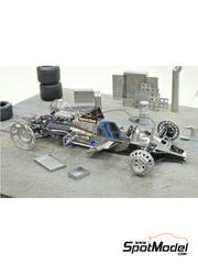 Model Factory Hiro: Rims 1/20 scale - Dummy Wheel - Type Lotus 70's - white metal parts