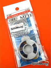 Model Factory Hiro: Logotypes 1/20 scale - Goodyear tyre template 70s - photo-etched parts, white metal parts and assembly instructions