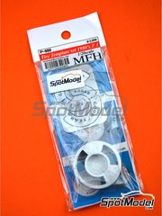 Model Factory Hiro: Logotypes 1/20 scale - Goodyear tyre template - FIA Formula 1 World Championship 80s - photo-etched parts and white metal parts