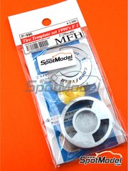 Model Factory Hiro: Logotypes 1/20 scale - Goodyear tyre template 90s - photo-etched parts, white metal parts and assembly instructions