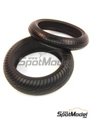 Model Factory Hiro: Neumticos escala 1/12 - Ruedas Bridgestone de agua para MotoGP - piezas de goma