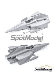 Model Factory Hiro: Car scale model kit 1/20 scale - Autosport-Honda Andretti Autosport Team #29 - Fernando Alonso (ES) - Indy 2017 - resin parts, water slide decals, white metal parts and assembly instructions image