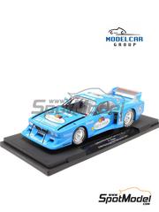 Modelcar Group: Diecast model car 1/18 scale - Lancia Beta Montecarlo Turbo Group 5 GS-Sport Team sponsored by Fruit of the Loom #1 - Hans Heyer (DE) - Deutsche Rennsport Meisterschaft DRM N�rburgring Supersprint 1981 - metal parts, plastic parts and rubber parts