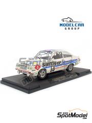 Modelcar Group: Diecast model car 1/18 scale - Ford Escort MK II RS 2000 Brauneiser Renntechnik Team sponsored by Sinziger Mineralwasser #59 - Olaf Manthey (DE) + Franz-Josef Bröhling (DE) + Lothar Dahlen (DE) - 24 Hours Nürburgring 1982 - metal parts, plastic parts and rubber parts image