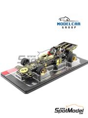 Modelcar Group: Diecast model car 1/18 scale - Lotus Ford 72D Lotus Racing Team sponsored by John Player Special #5 - Emerson Fittipaldi (BR) - Spanish Formula 1 Grand Prix 1972 - metal parts, plastic parts and rubber parts image