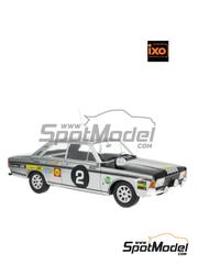 Modelcar Group: Diecast model car 1/18 scale - Ford Taunus 20M RS (P7B) #2 - Bengt S&ouml;derstr&ouml;m (SE) + Gunnar Palm (SE) - East African Safari Rally 1969 - metal parts, plastic parts and rubber parts image