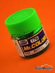 Mr Hobby Gunze Sangyo: Mr Color paint - Fluorescent green - 1 x 10ml