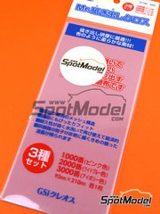 Mr Hobby Gunze Sangyo: Polish - Waterproof cloth file #1000, #2000, #3000