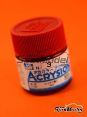 Mr Hobby Gunze Sangyo: Acrysion Color paint - Red gloss - 1 x 10ml