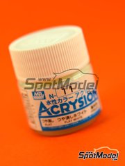 Mr Hobby Gunze Sangyo: Acrysion Color paint - Flat white - 1 x 10ml