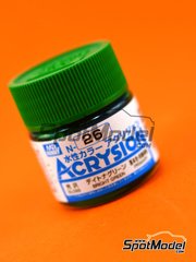 Mr Hobby Gunze Sangyo: Acrysion Color paint - Bright Green - 1 x 10ml