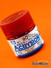 Mr Hobby Gunze Sangyo: Acrysion Color paint - Clear red - 1 x 10ml