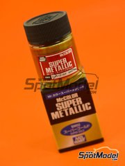 Mr Hobby Gunze Sangyo: Mr Color Super Metallic Paint - Super Gold - 1 x 18ml