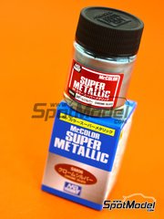 Mr Hobby Gunze Sangyo: Mr Color Super Metallic Paint - Chrome Silver - 1 x 18ml