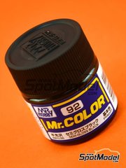 Mr Hobby: Mr Color paint - Semi gloss black - 1 x 10ml