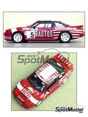 Narton Kits: Car scale model kit 1/24 scale - Opel Manta 400 sponsored by Bastos #5 - Ypres Rally - kit de resina