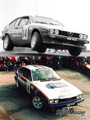 Narton Kits: Car scale model kit 1/24 scale - Alfa Romeo GTV6 sponsored by Rothmans #14 - Tour de Corse - resin kit