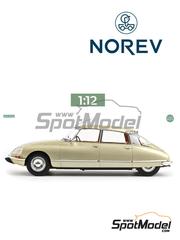Norev: Diecast model car 1/12 scale - Citron DS 23 Pallas Tholonnet Beige 1973 - metal parts, plastic parts and rubber parts