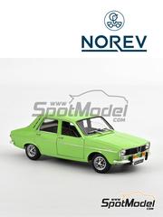 Norev: Diecast model car 1/18 scale - Renault 12 TS Light Green 1973 - metal parts, plastic parts and rubber parts