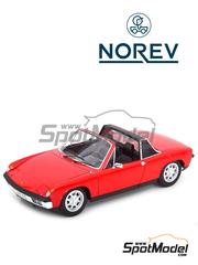 Norev: Diecast model car 1/18 scale - Porsche 914 1.7 Bahia Red 1972 - metal parts, plastic parts and rubber parts